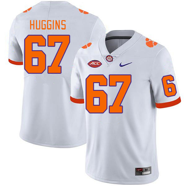 Clemson Tigers #67 Albert Huggins College Football Jerseys Stitched Sale-White